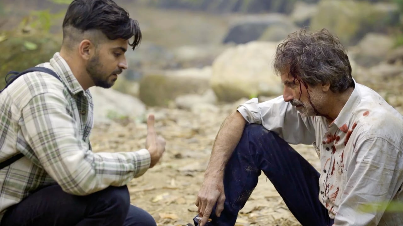 A frame from El Father Plays Himself