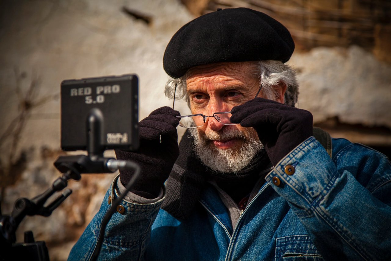 On-Set Portrait with Camera and Clapperboard