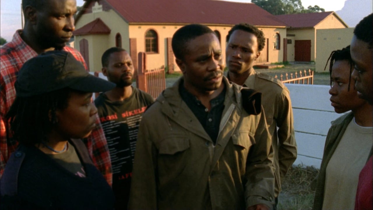 Group conversation outside building
